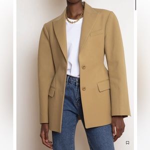 Frankie Shop Colette Hourglass Cotton Blazer